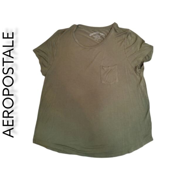 .Aeropostale Seriously Soft Perfect V Neck Tee Size XL Sage colored - Picture 1 of 4